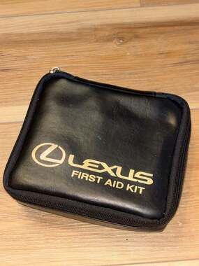 Genuine Lexus OEM First Aid Kit in Black Leather Case